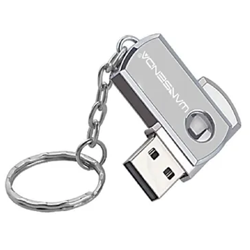Pen Drive 16Gb Usb 3.0 Design Em Metal Plug And Play Prata - Wansenda