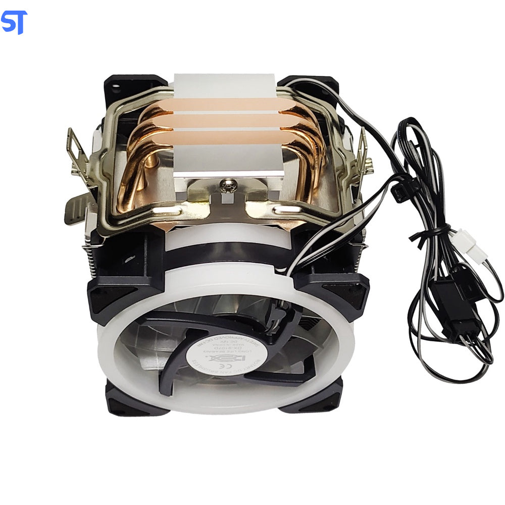 Cooler Gamer Para Processador Dupla Fan LED/Dissipador DX-9107D