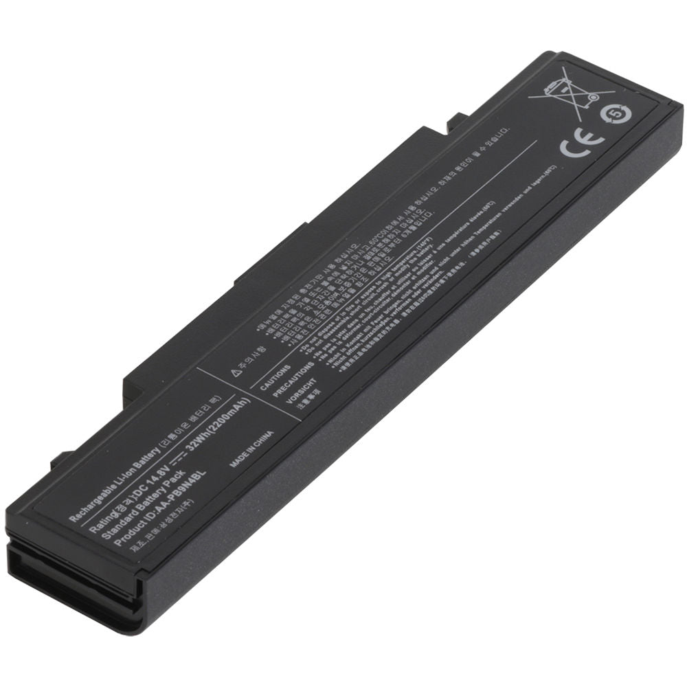 Bateria Notebook Compatível Samsung Rv411 -Rv420- 4 cells -Pn AA-PB9N4BL Black- 14.8v