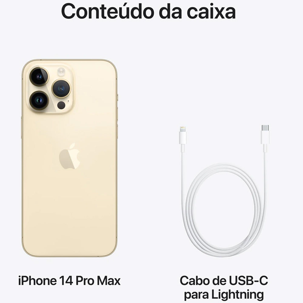 iPhone 14 Pro Max Apple (1TB) Dourado, Tela de 6,7