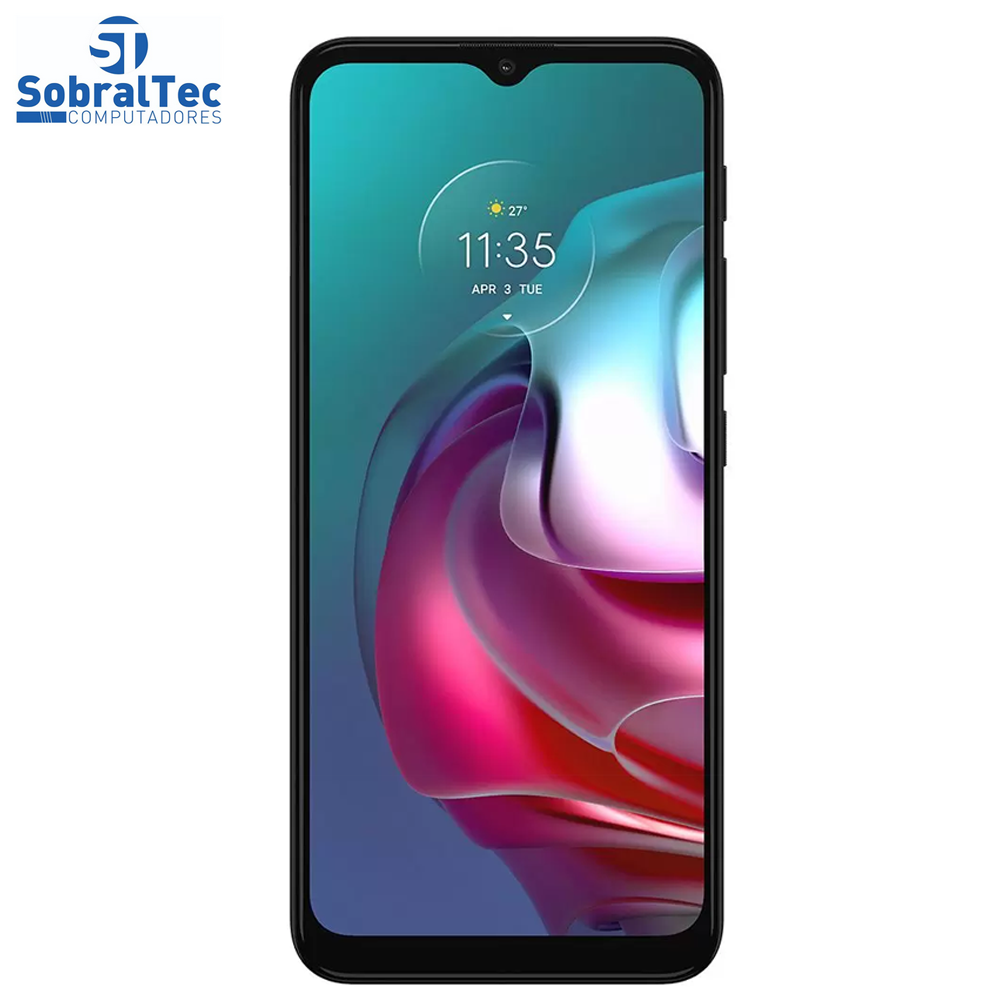 Smartphone Motorola Moto G30 128GB Dark Prism 4G - 4GB RAM Tela 6,5” Câm. Quádrupla + Selfie 13MP