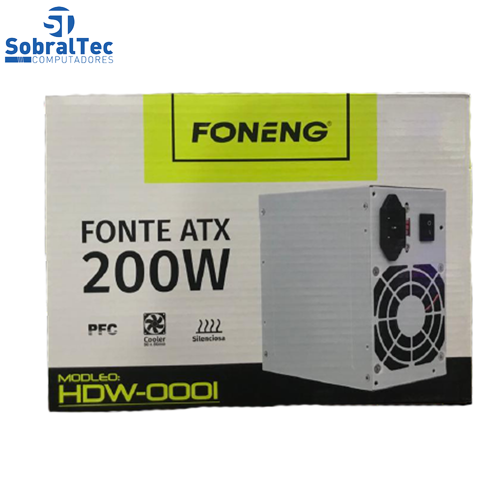 Fonte de Alimentacao ATX Para PC - HDW-0001- FONENG