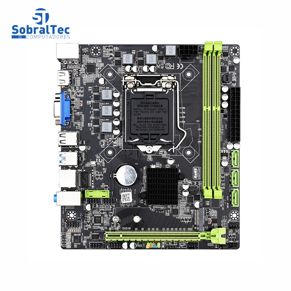 Placa Mãe Micro Atx Lga 1151 H310  Vga Hdmi Gigabit Ethernet Ddr3 Geração 7º 8º Mohterboard Gaming