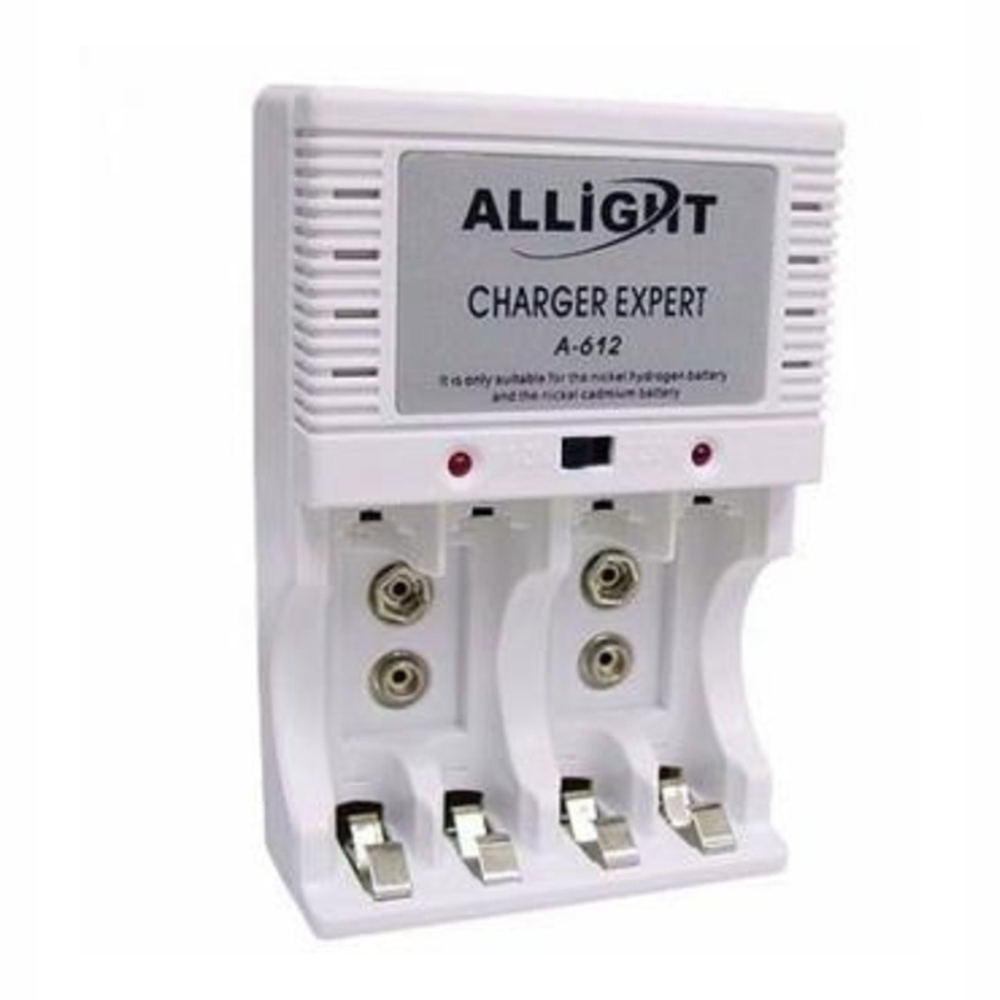 Carregador de Pilha Charge Expert A-612- ALLGHT- 4 Pilhas AA-aaaa Bat 9 V