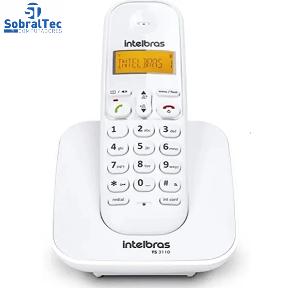Telefone Sem Fio Intelbras TS 3110 VM Intelbras Branco