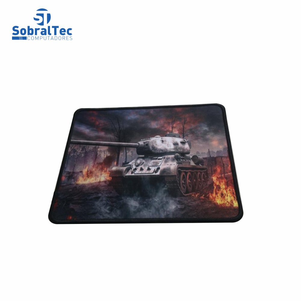 Mousepad Gamer Estampas World War 25x20 Cm Silk-Fliding AJ L-16 Tanque T-34
