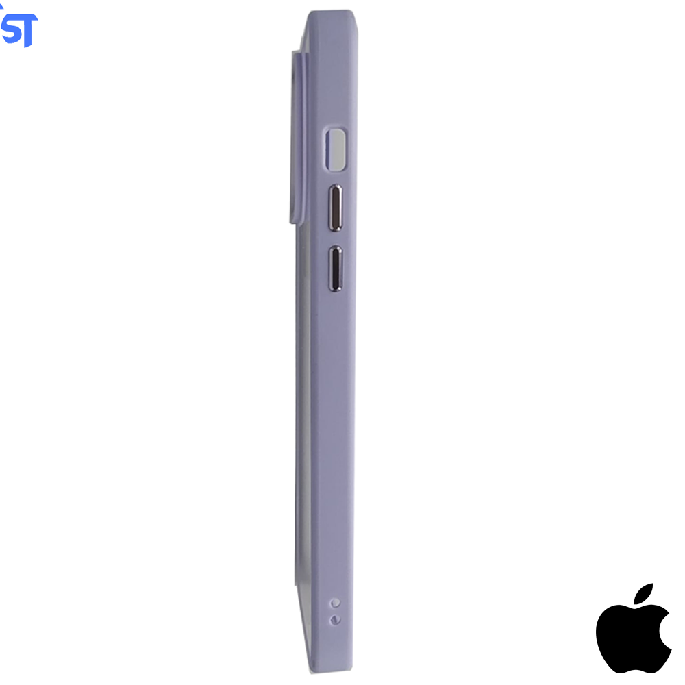 Capa Transparente Para iPhone 11 Com Frame de Metal Anti Impacto Ótimo Acabamento - Roxa