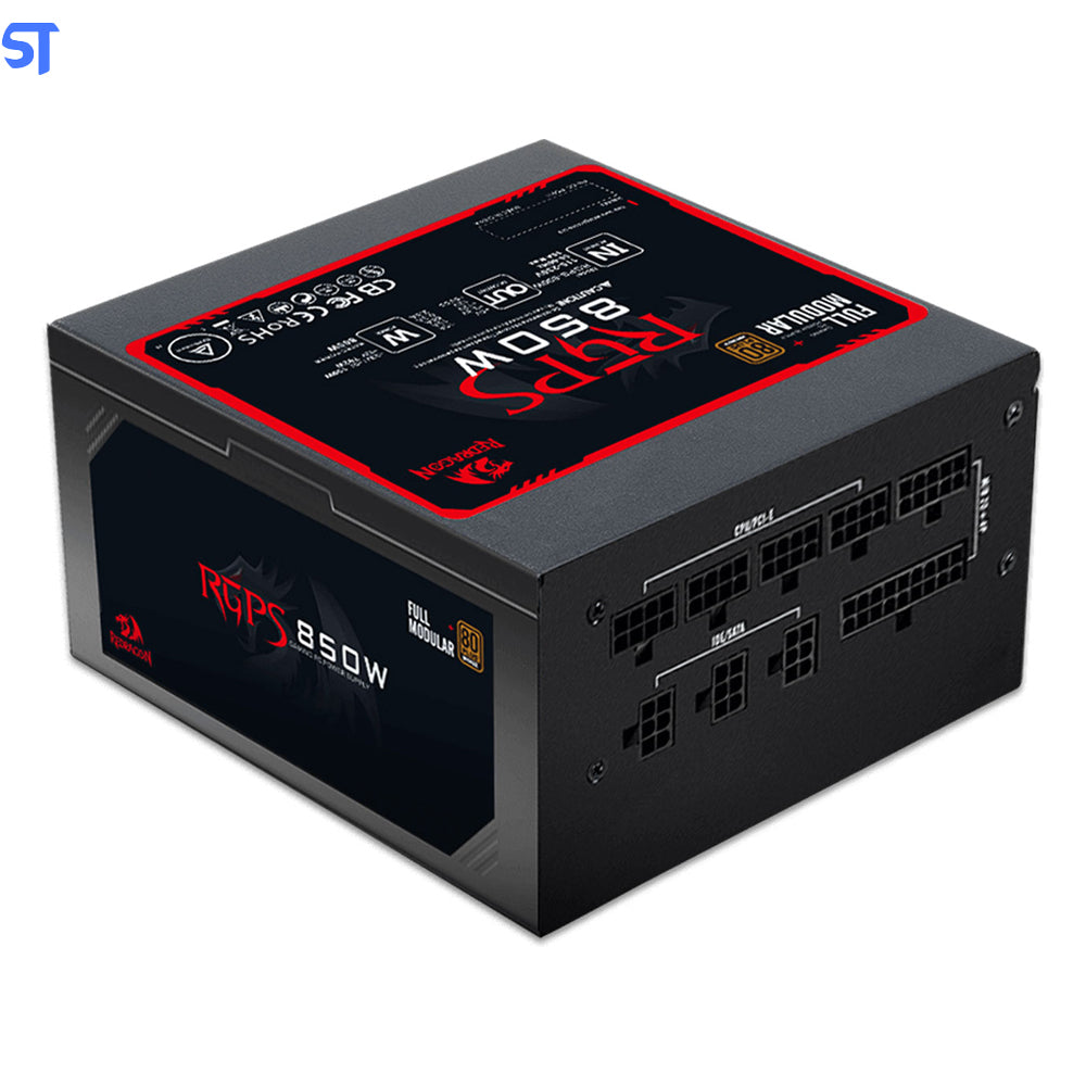 Fonte ATX Real Gamer Redragon 850W 80 Plus Gold / Modular - (GC-PS010)