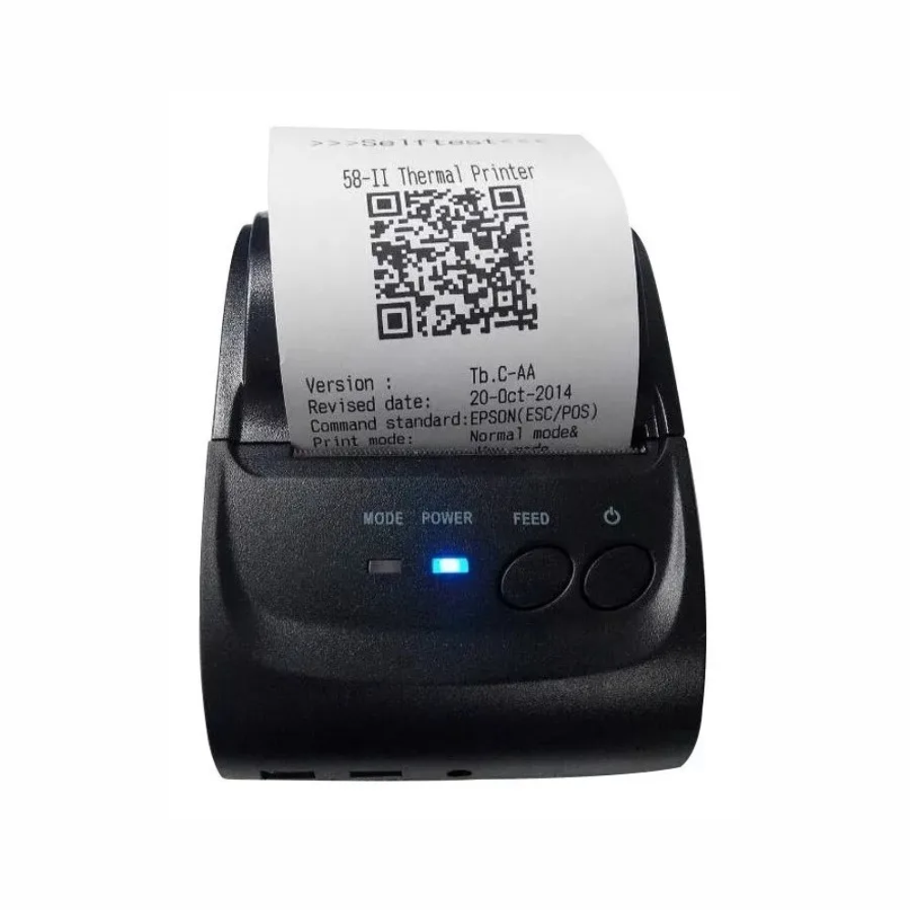 Impressora Térmica Mini Portátil Bluetooth Luogao M58 Impressão De 48mm