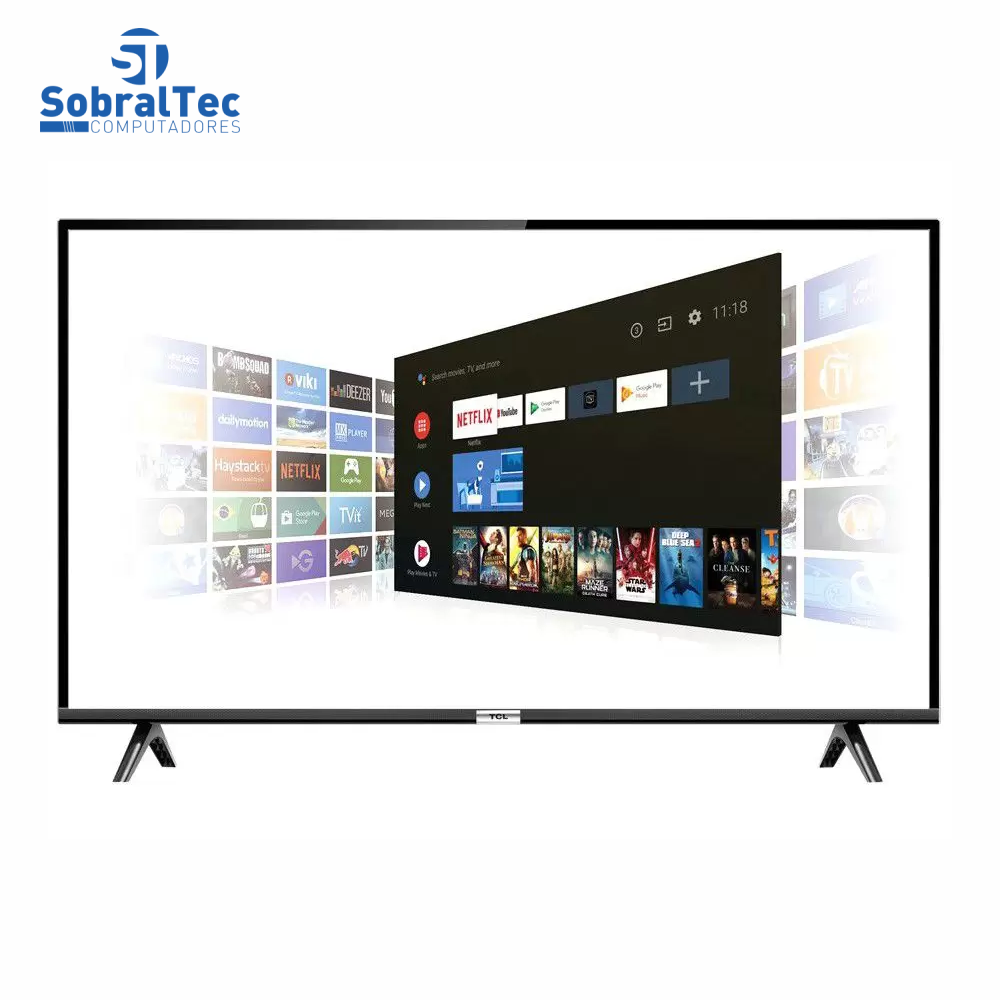 Smart TV LED 40” SEMP TCL 40S6500 Full HD Android - Wi-Fi HDR Inteligência Artificial 2 HDMI USB