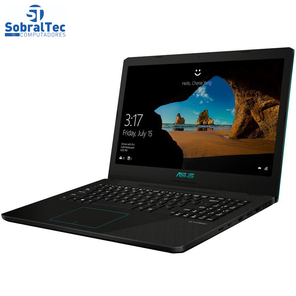 Notebook Gamer Asus NVIDIA GeForce  4GB GTX 1050 AMD Ryzen 5 8GB 1TB Tela Full HD 15.6” Windows 10 M570DD-DM122T