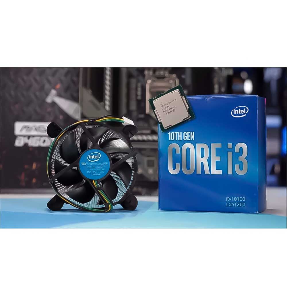 Processador Intel Core i3-10100F, 3.6GHz (4.3GHz Max Boost), Cache 6MB, Quad Core, 8 Threads, LGA 1200 - BX8070110100F