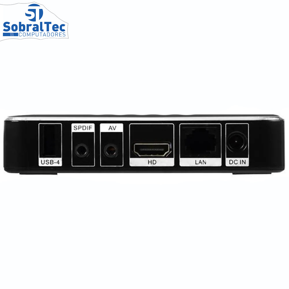 TV Box RPC 8K 32GB / Memória RAM 4GB / Android 9.0 - Preto