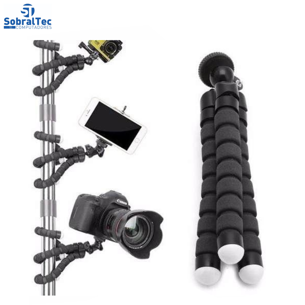 Tripé Aranha Com Fixador Para Smartphones Inova SPO 7036-U Varias Cores