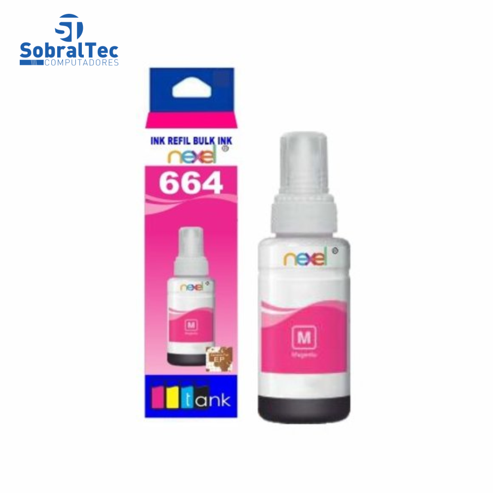 Tinta Refil Bulk Ink Compativel Epson Corante 100ML Magento- 664 Nexel