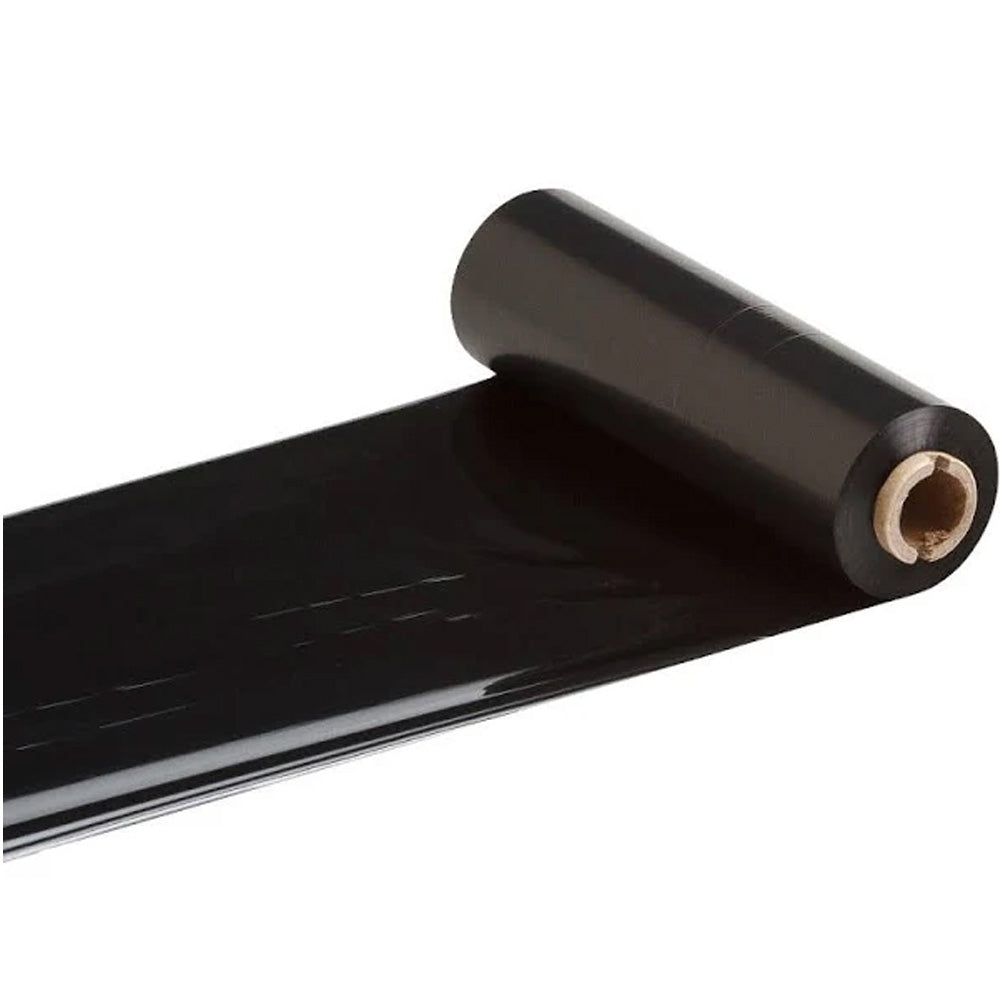 Ribbon De Cera Preto | 110mm X 74m | Zebra Tlp-2844 - para etiqueta 50x30