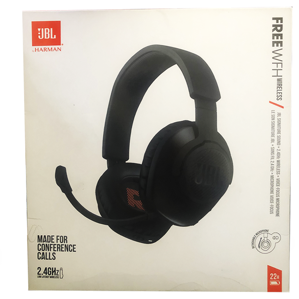 Headset JBL Free WFH Wireless Com Microfone Destacável - Preto