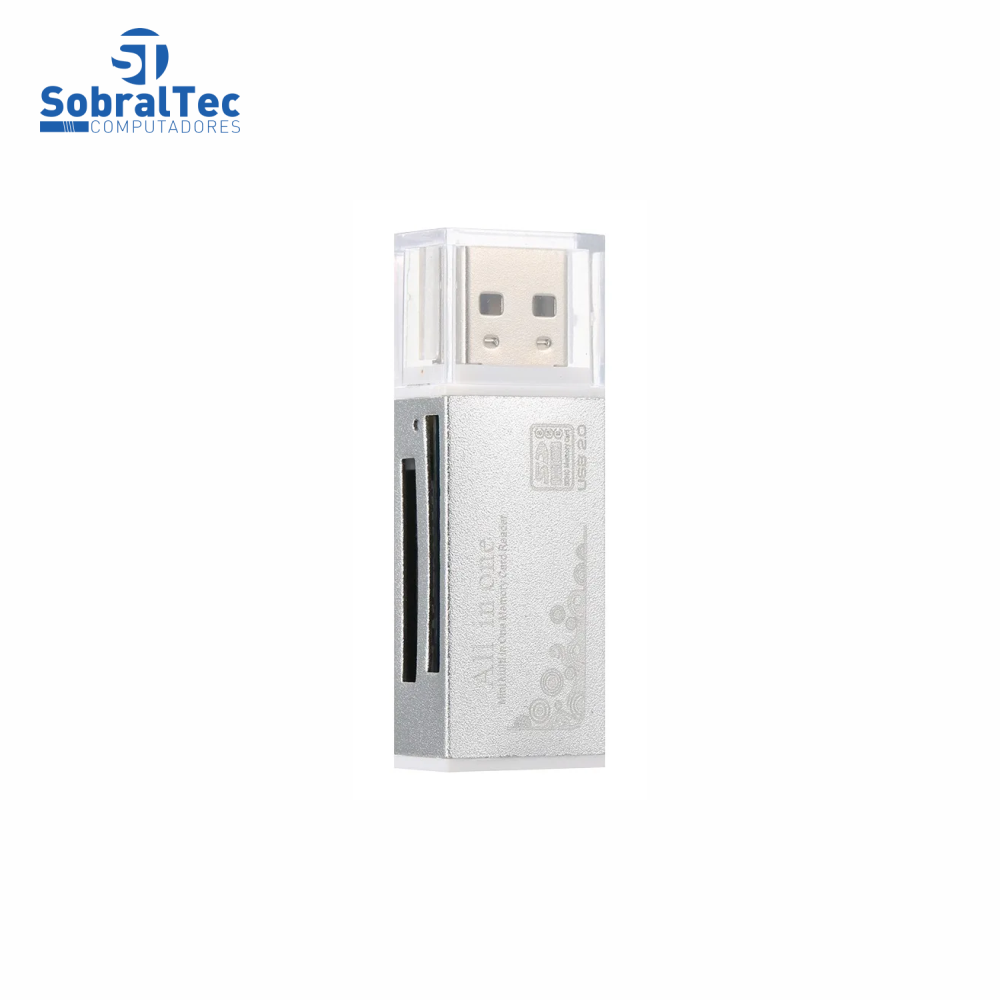 Adaptador Usb 2.0 All In One Leitor De Cartão SD MMC SDHC TF