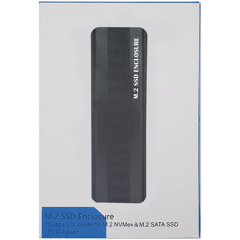 Case Externa Portatíl Para HD SSD M.2 NVMe  Em Alumínio Com Cabo USB-C/USB-C