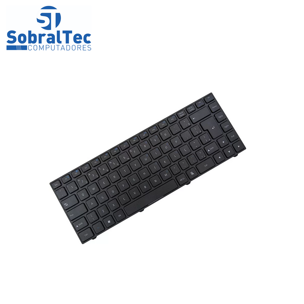 Teclado bringIT Compativel Com Positivo N9410 / Aesw6601020 Sw6 - Black - Br - Com Frame