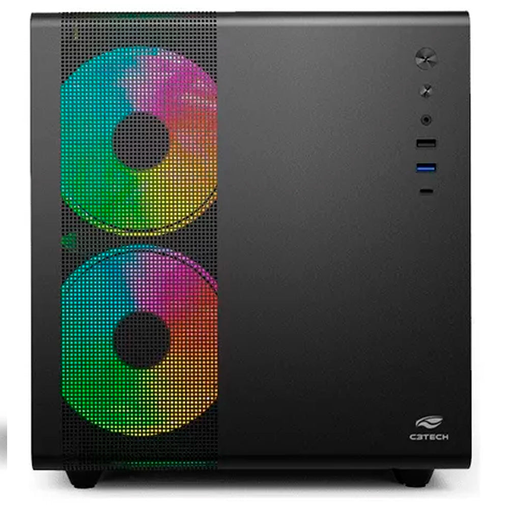 Gabinete Gamer Aquarius MT-G710BK Sem Fonte C3Tech