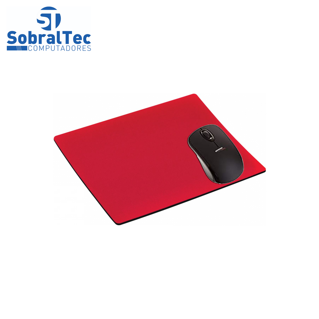 Mouse Pad Base para Mouse de Tecido Vermelha