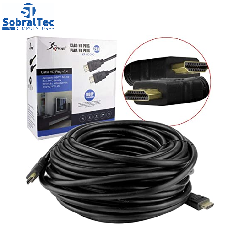 Cabo HDMI Para HDMI 10 Metros Plug v1.4 KP-H5000 -10M