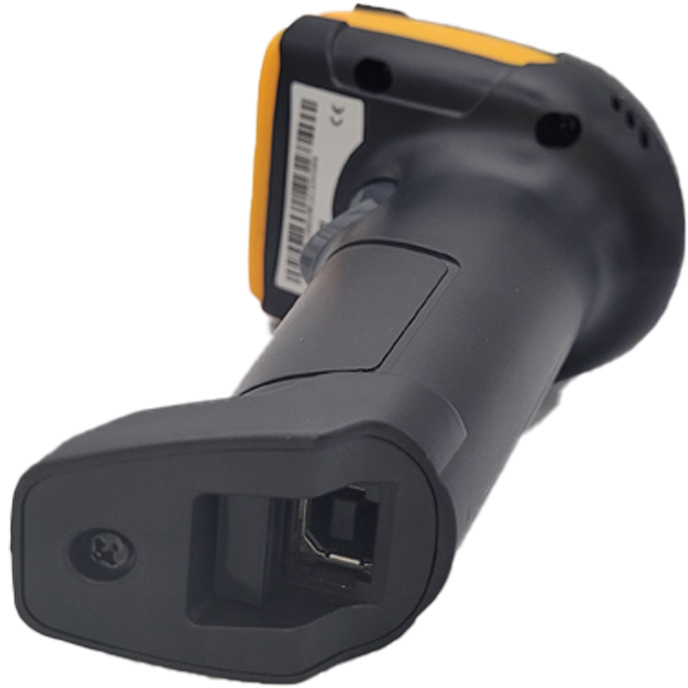 Leitor de Código de Barras Usb e Wireless Sem Fio Com Led Chiypos Preto Com Amarelo  - NT1680SW