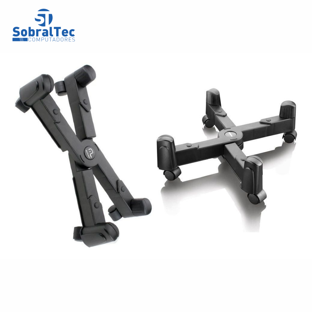Suporte Para Gabinete Desktop Ajustável Com Rodizio Multilaser AC019
