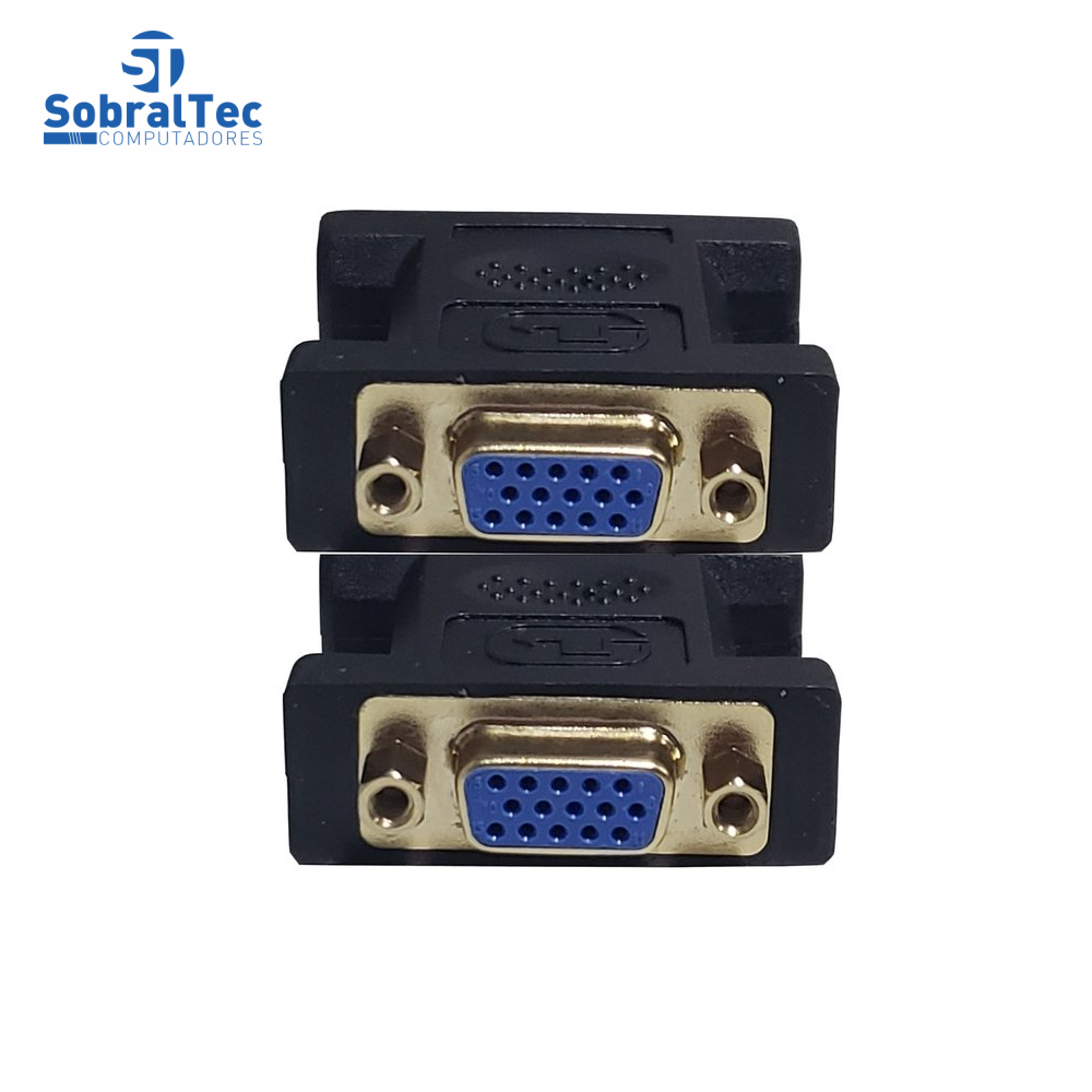 Emenda Vga Fêmea x Fêmea Extensor Conector Tomate Mhc-5207