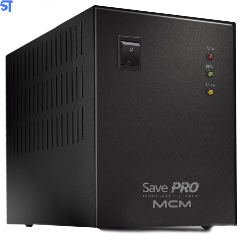 Estabilizador 1500VA MCM Save Pro Bivolt/115V - Preto