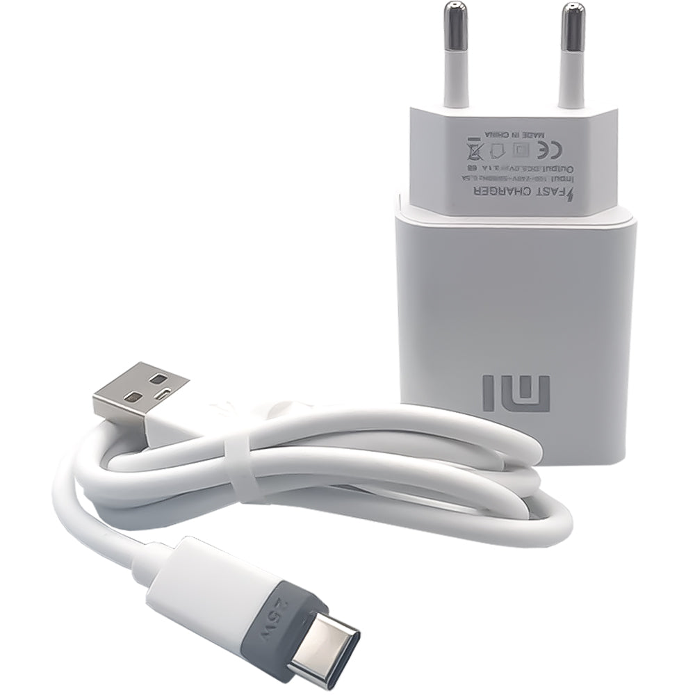 Carregador Rápido Turbo Power Tipo C Mi 30W 3.1A