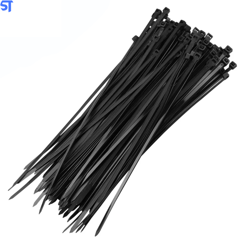 Abraçadeira De Nylon  Para Lacre 4, 8mm X 250 Mm Com 100 Peças Preto TRX Ref : 1143