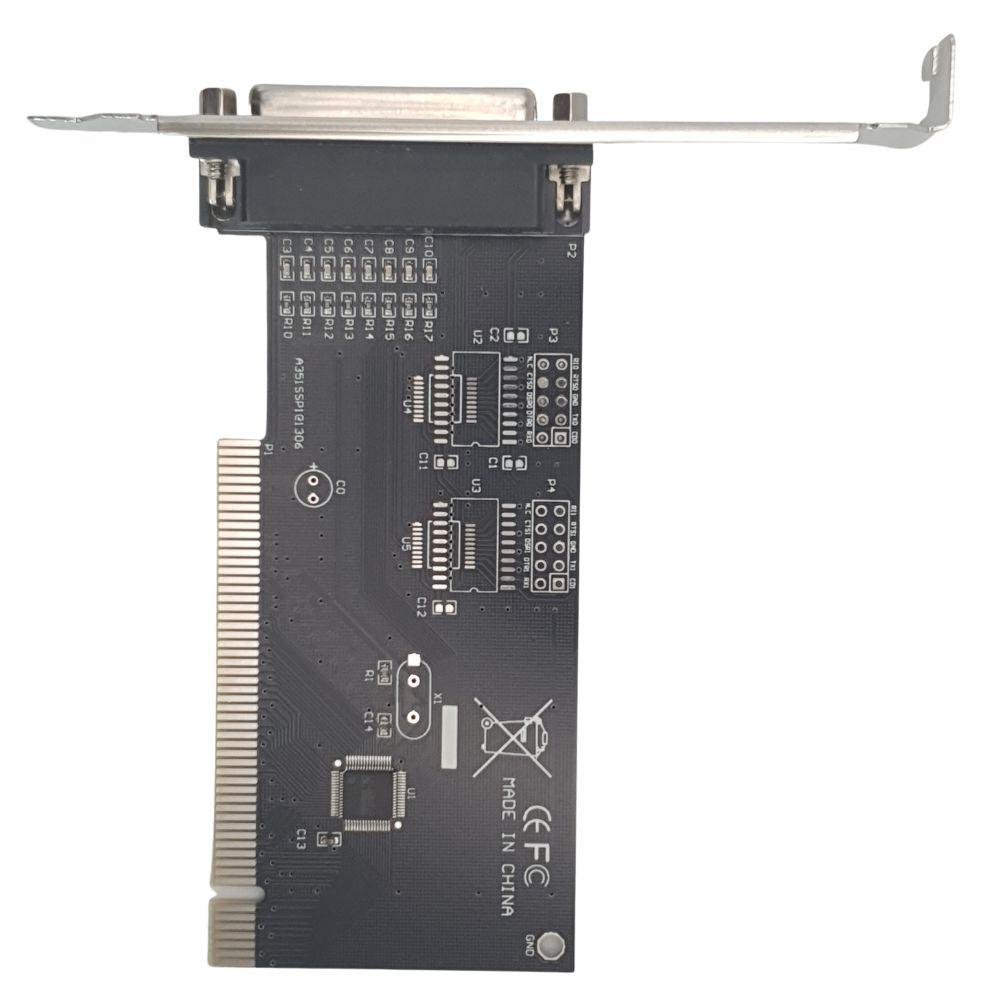 Adaptador Placa de Expansão Pci Express 16, Placa de Controle de Porta da Impressora Paralela Lpt Pci para Db25 - Bingju