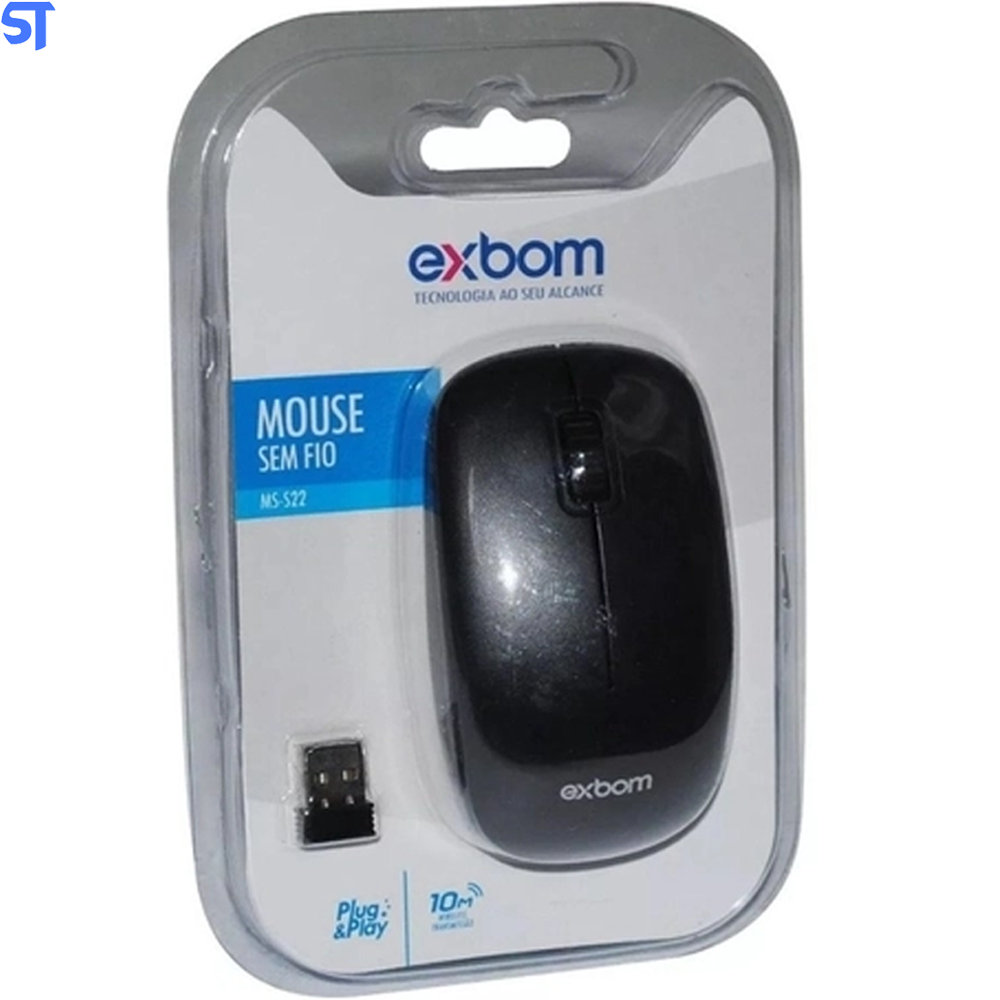Mouse Sem Fio 2.4 Ghz Studio EXBOM MS-S22