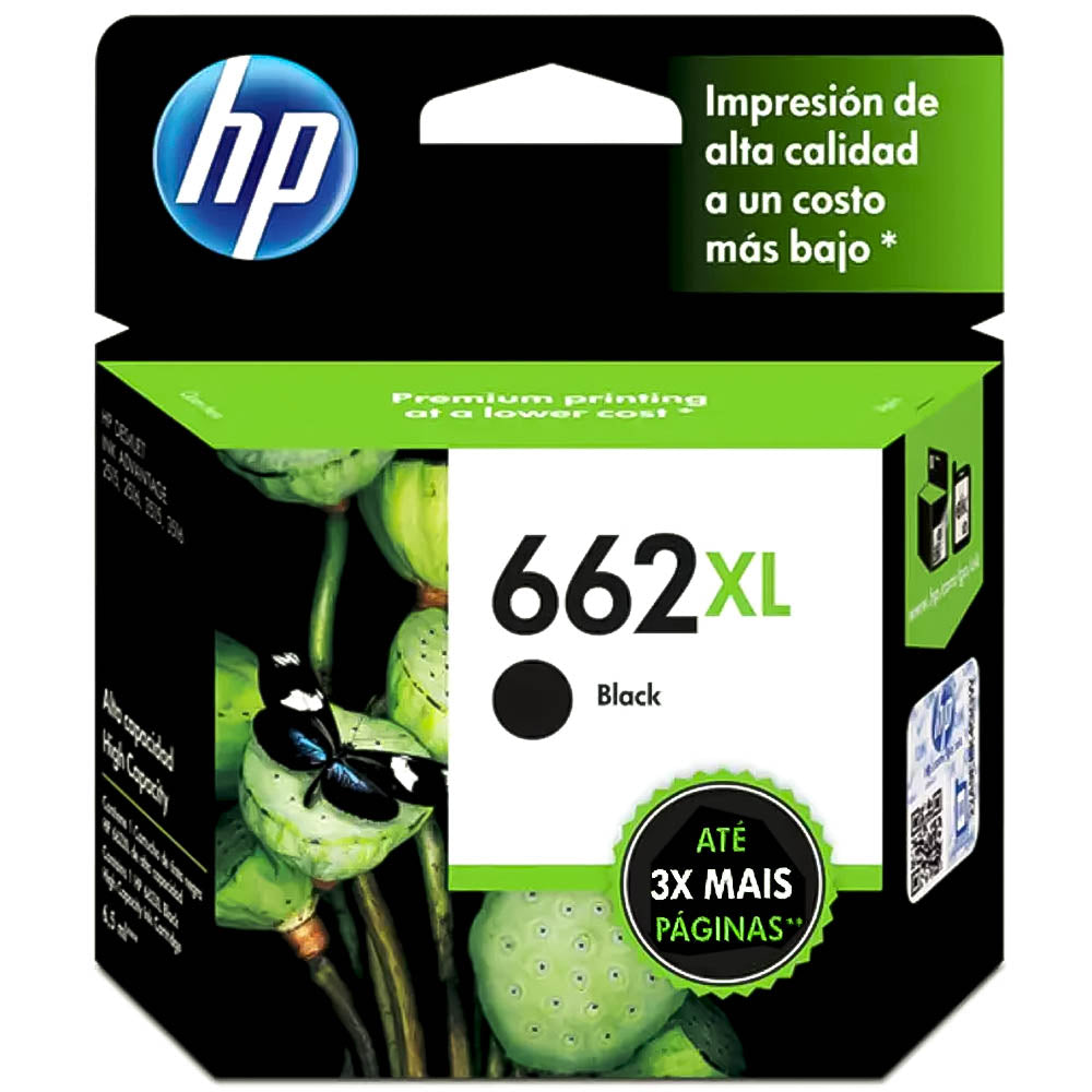 Cartucho hp 662 XL Preto CZ105ab cz105al | Original 6,5ml