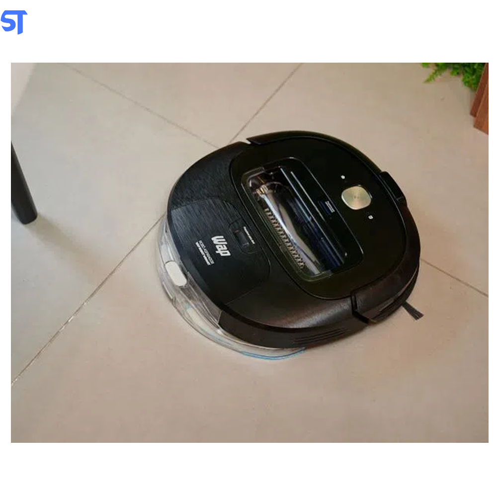 Aspirador de Pó Robô WAP ROBOT WSMART Bivolt Automático Autorrecarga -Varre Aspira Passa Pano- Agenda horário de Limpeza