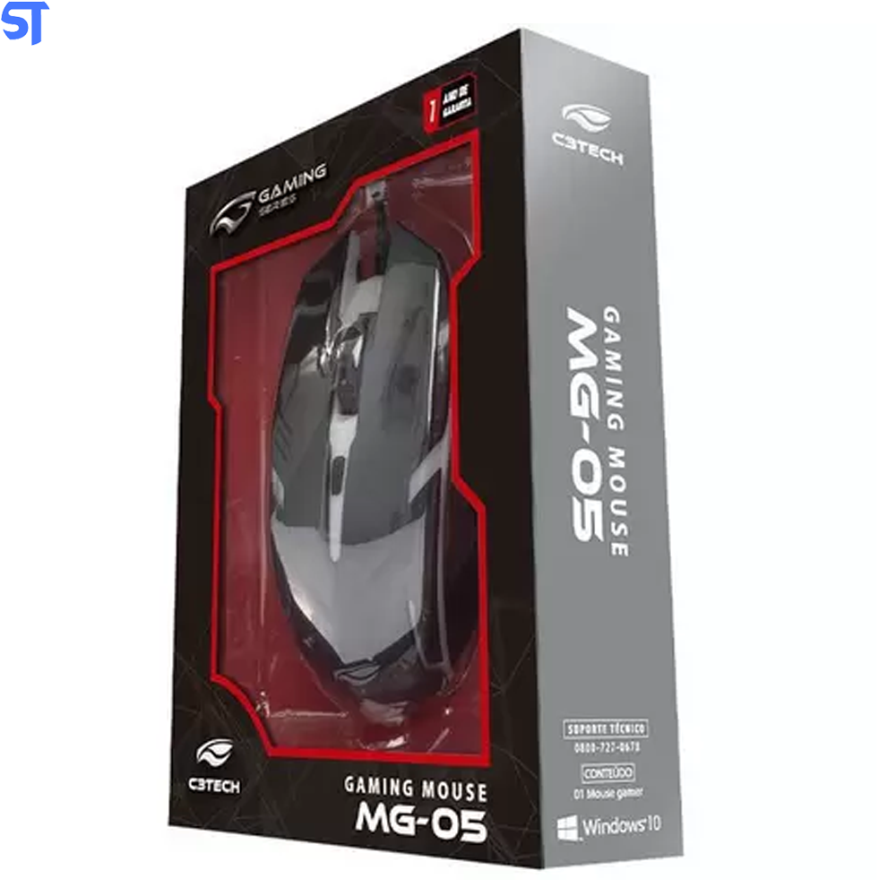 Mouse Gamer USB C3Tech MG-05BK