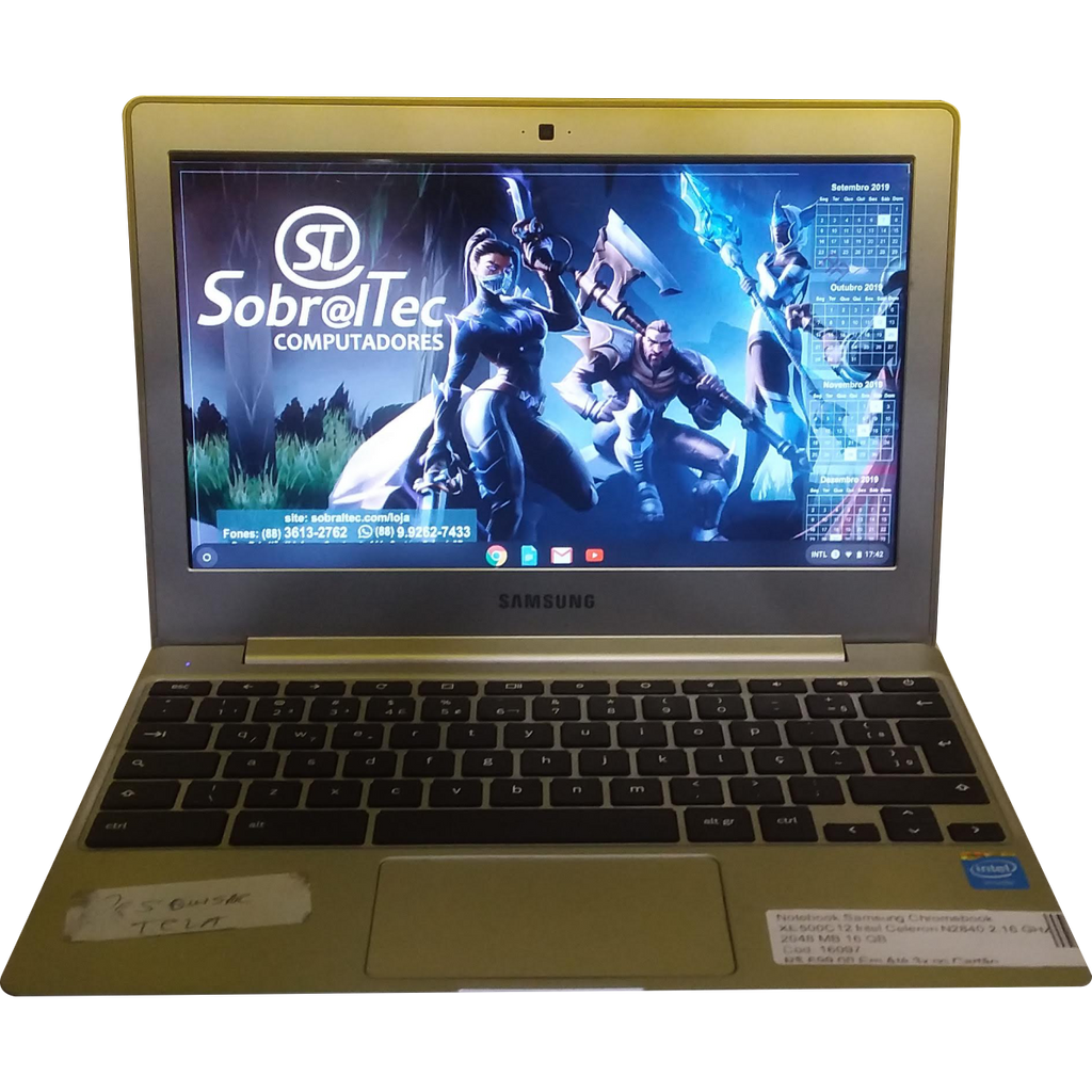 Notebook Samsung Chromebook XE500C12 Intel Celeron N2840 2.16 GHz 2048 MB 16 GB