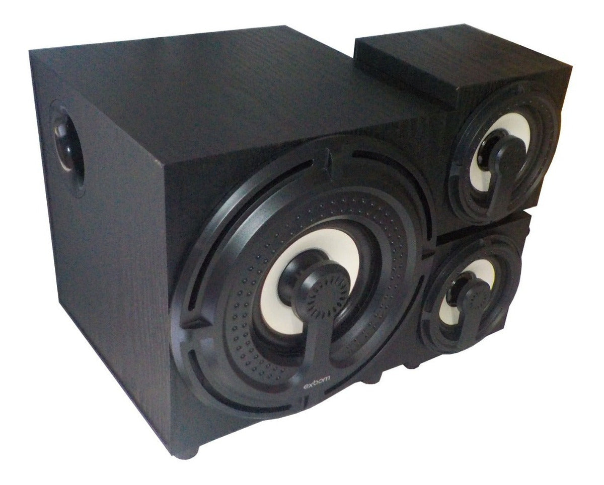 Caixa De Som 2.1 Usb Bluetooth 11w Rms Amplificada Exbom CS401BT