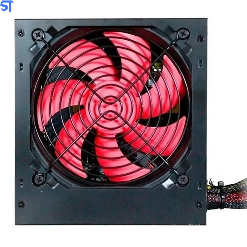 Fonte ATX 750W Automática BRX Cooler Vermelho