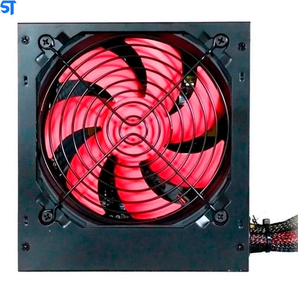 Fonte ATX 750W Automática BRX Cooler Vermelho