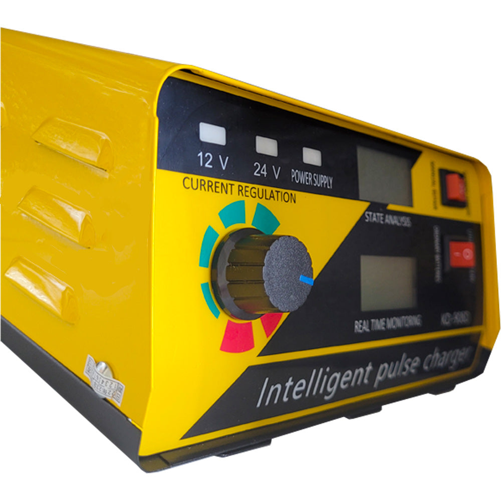 Carregador de Bateria Automotiva Entrada Bivolt 110v-250v Saída 24v/12v 260w - Amarela