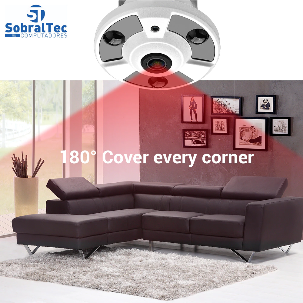 Câmera Ip Hamrolte 2MP  Wi-Fi  Interna Visão Noturna Detecção Humana Áudio Com Duas Vias