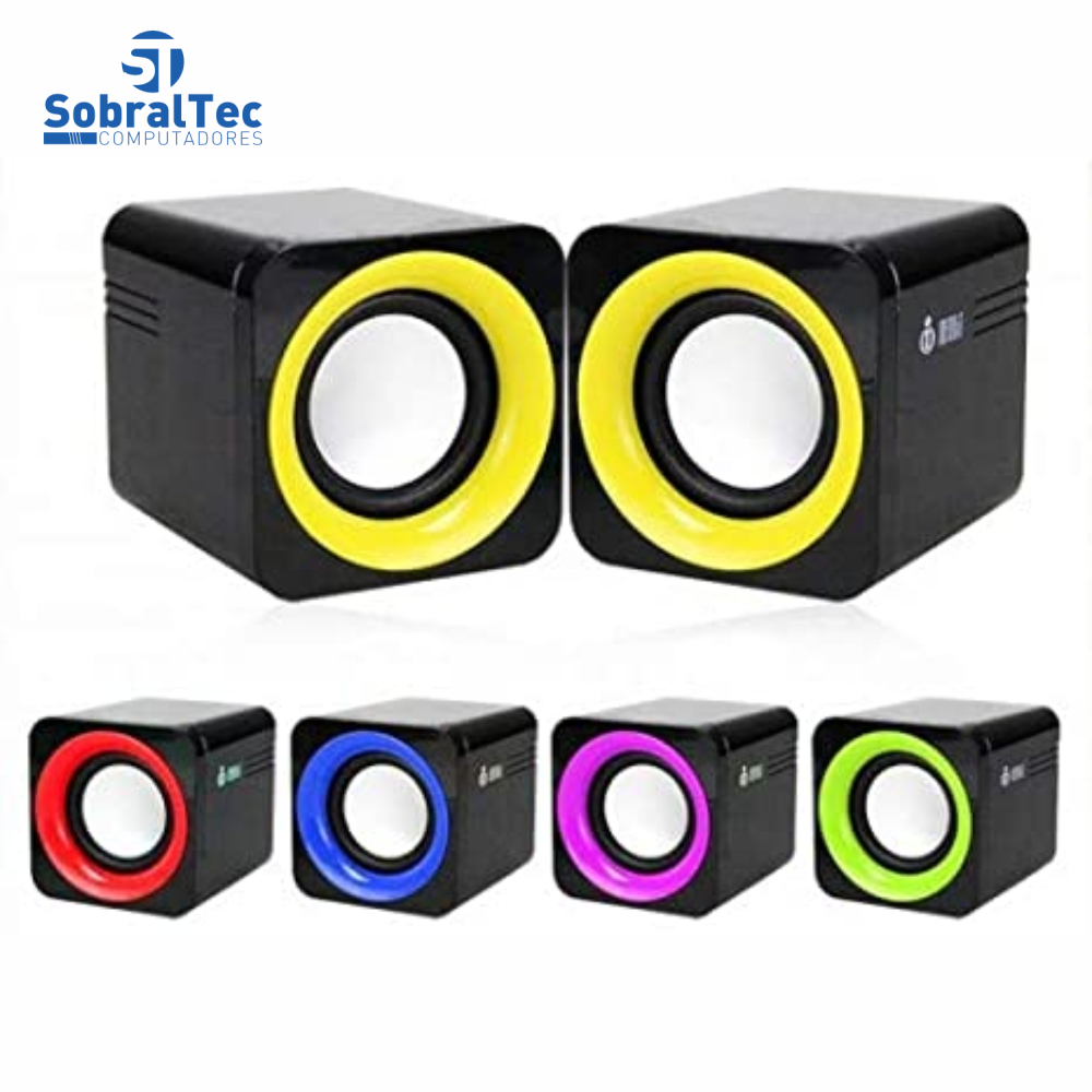 Caixa De Som Voxcube Para Pc e Notebook Vc-d300 2.0 Infokit