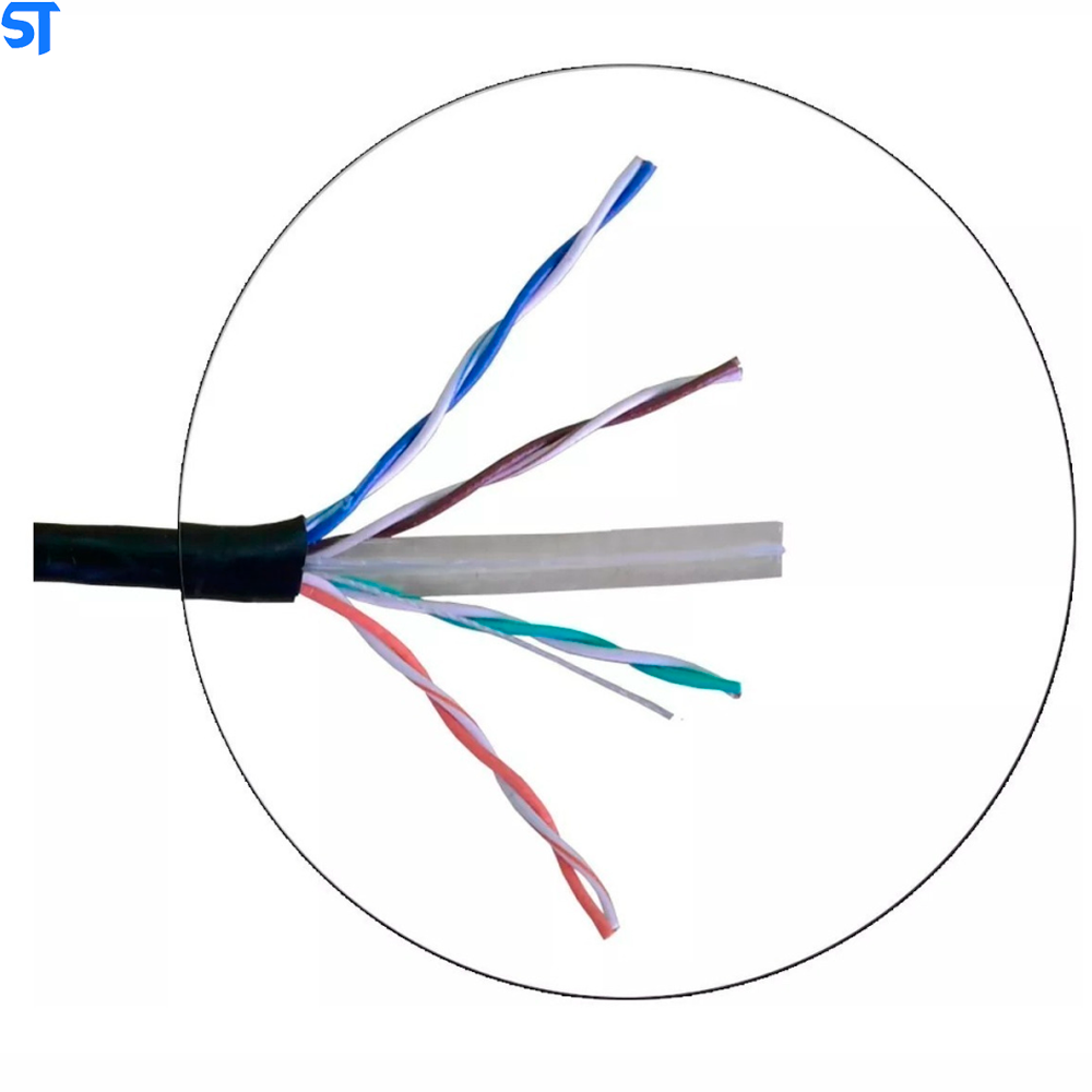 Metro Cabo Rede Cat.6 23AWG 4 Pares UTP/CFTV MK2 VO6 Tecno 1000Mbps 1 Metro