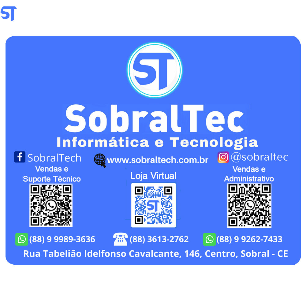 Computador Mini Micro ATX Slim Core I3- 3th 3220,  Memória 8GB, SSD 256GB - Vertical e Horizontal / MINI-ITX