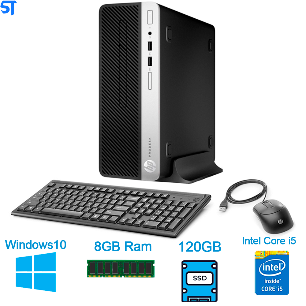 Computador HP ProDesk 400 G6 - Intel i5 9500, 8GB, SSD 120GB, Windows 10 Pro - Kit Teclado e Mouse - 9EC22LAAC4