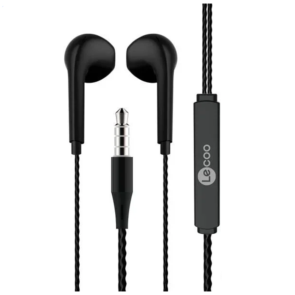 Fone de Ouvido Intra Auricular EH104 Preto Lenovo Lecoo