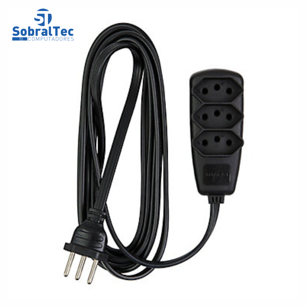 Extensão Elétrica 5 M Legrand 10A Com 3 Tomadas